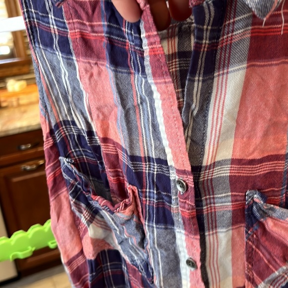 Rock & Republic - Red, White & Blue Button Tank - Picture 3 of 7